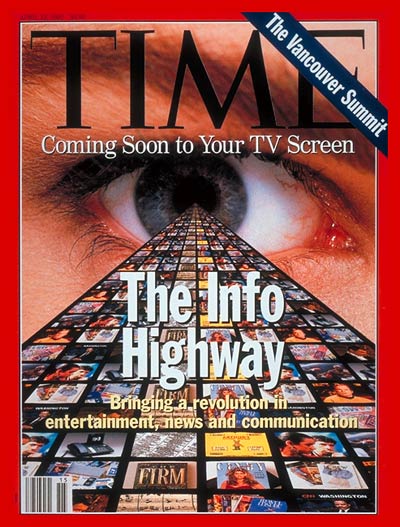 A TIME cover, "The Info Highway."